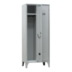 Armoire vestiaire 2 colonnes - 1 casier par colonne