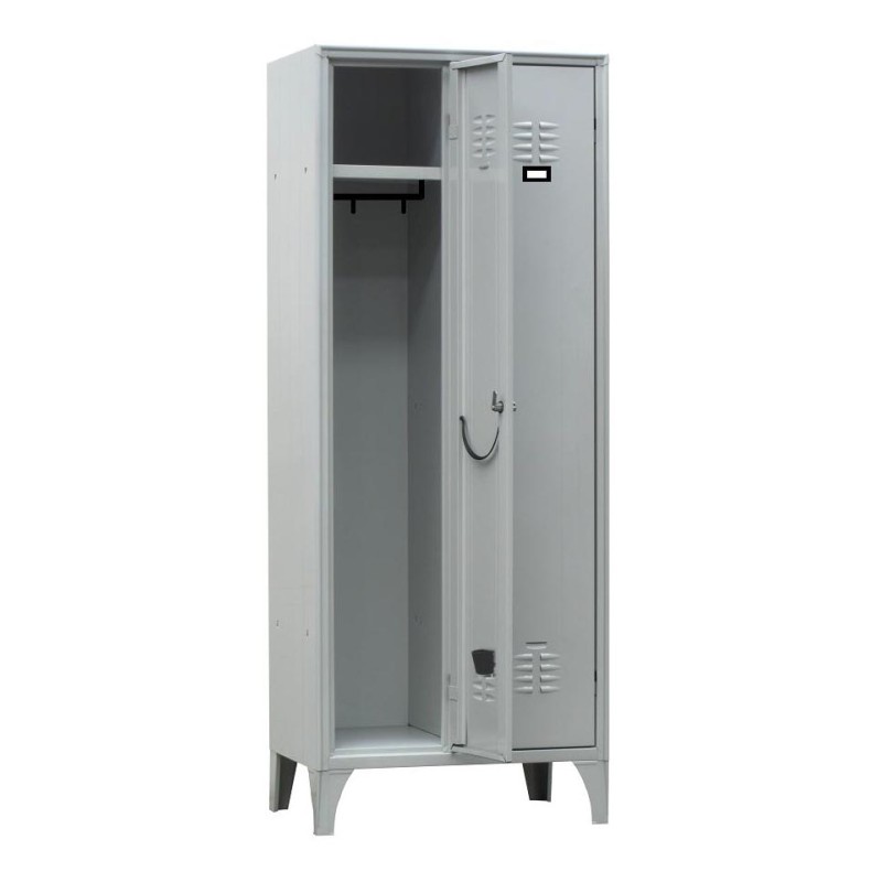 Armoire vestiaire 2 colonnes - 1 casier par colonne