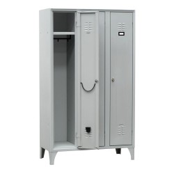 Armoire vestiaire 3 colonnes - 1 casier par colonne