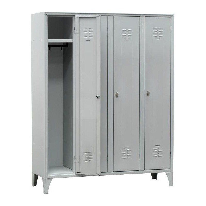 Armoire vestiaire 4 colonnes - 1 casier par colonne
