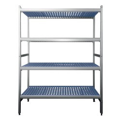 Rayonnage aluminium - 5 niveaux - 5566x565x1700