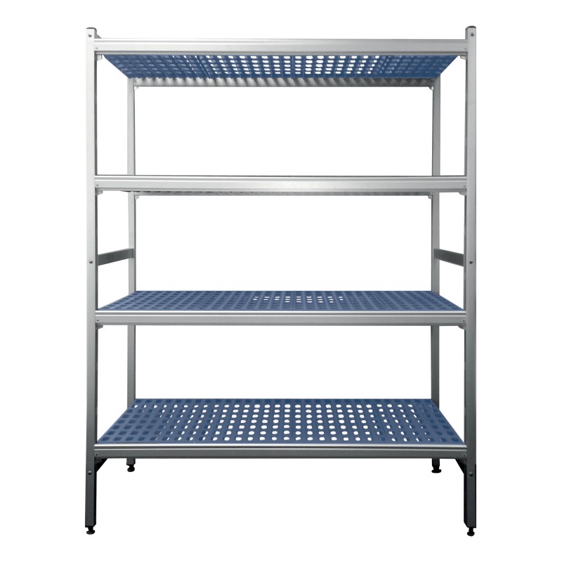Rayonnage aluminium - 5 niveaux - 5649x465x1700