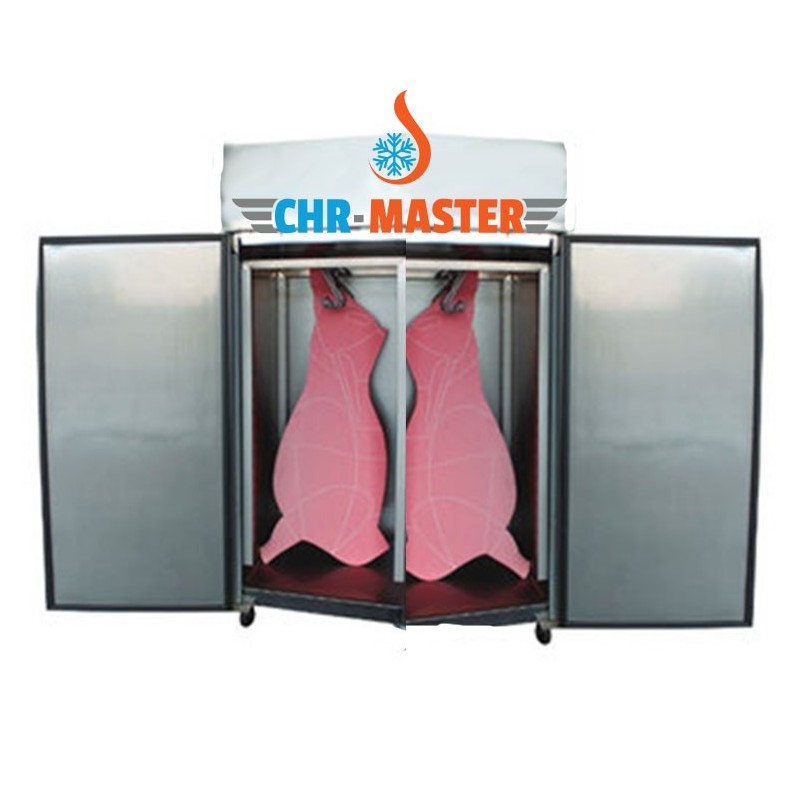 Armoire froide à gibier positive inox - 2 porte - froid  ventilé - GN 2/1