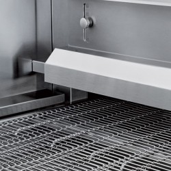 Four à pizza tunnel électrique professionnel PRISMAFOOD – 14,2 kW – Jusqu'à 86 pizzas/heure – Convoyeur automatique