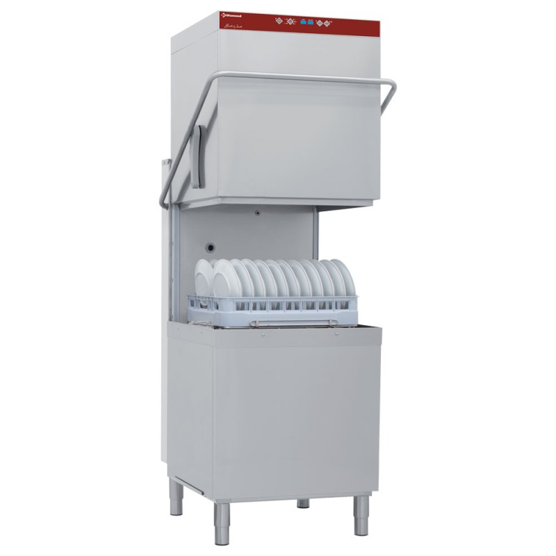 Lave-vaisselle à capot professionnel, panier 60x50 cm, pompe de vidange Diamond DCR49/6