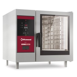 Four mixte professionnel électrique, 6 x GN 1/1, commandes digitales, nettoyage automatique Diamond SDE/06S