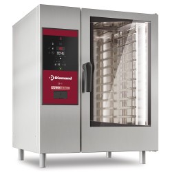 Four mixte professionnel électrique, 10 x GN 1/1, commandes digitales, nettoyage automatique Diamond SDE/10S