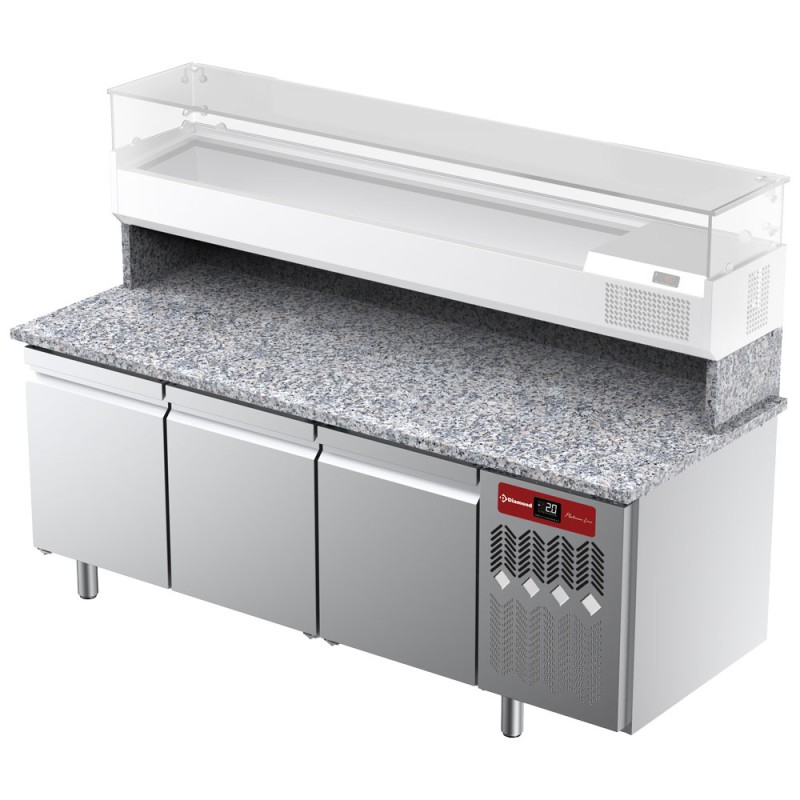 Table réfrigérée à pizza, 3 portes Diamond TPP-205/M3
