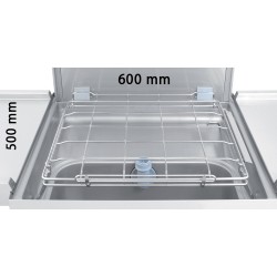Lave-vaisselle à capot professionnel, panier 60x50 cm, pompe de vidange Diamond DCR49/6-RC