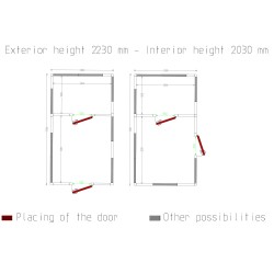 Chambre froide, 3030 x 5360 x 2430 mm Diamond C3310/XBF-COMBI
