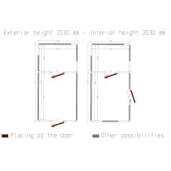 Chambre froide, 3030 x 5960 x 2430 mm Diamond C3810/XBF-COMBI