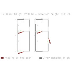 Chambre froide, 2430 x 5960 x 2430 mm Diamond C3010/XBF-COMBI
