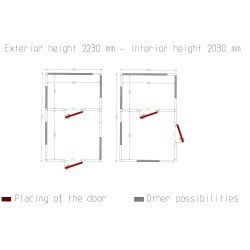 Chambre froide, 3030 x 4760 x 2430 mm Diamond C2910/XBF-COMBI