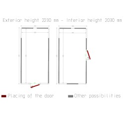 Chambre froide, 3030 x 6030 x 2430 mm Diamond C3810/XBF