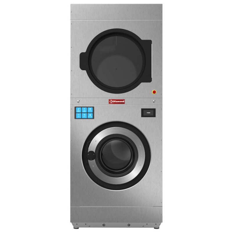 Lave-linge à super essorage, écran tactile, 720 x 1003 x 1991 mm Diamond DEES/11-TS/N