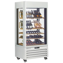 Vitrine réfrigérée professionnelle, 600 L, avec étagère basse, 0 / +20 °C Diamond MAX/609-VW2