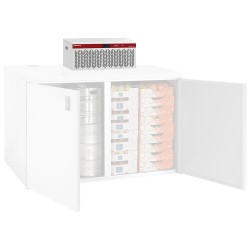 Ensemble mini chambre froide, 2 portes, 1400 L + groupe frigorifique Diamond RBB/3_3_URA/P3-R2