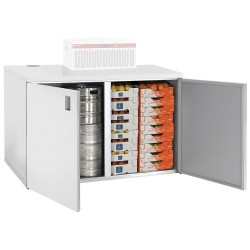 Ensemble mini chambre froide, 2 portes, 1800 L + groupe frigorifique Diamond RBB/4_4_URA/P3-R2