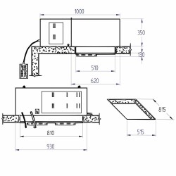 Groupe frigorifique, groupe plafond, R290 Diamond SP122M-3H-R2