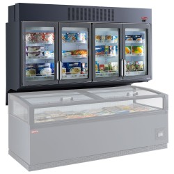 Vitrine supérieure surgelé pour conservateur panoramique CPN-25-R2B professionnelle professionnelle Diamond VTP25-R2B-H