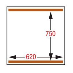 Machine sous vide, 1550 x 1145 x 1160 mm Diamond CF-175T/S