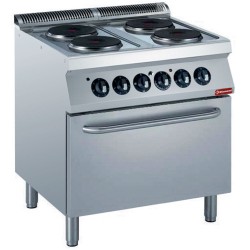 Fourneau électrique sur four, 4 feux, 16,4 kW Diamond E17/4PF8-230/3--N