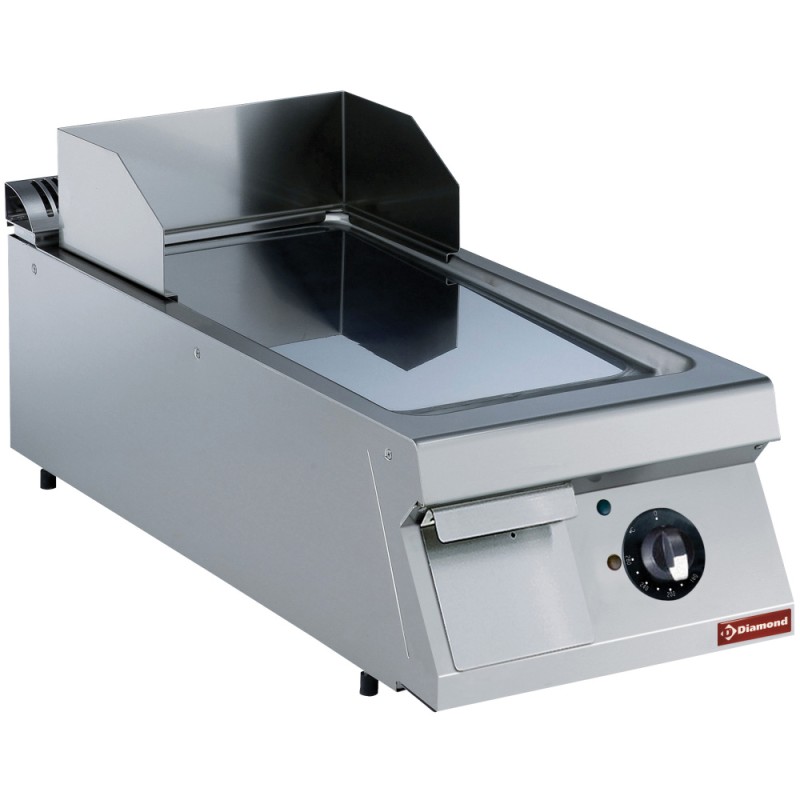 Plaque de cuisson professionnelle électrique à poser, plaque lisse chromée, 7,5 kW Diamond E22/PLCD4T-230/3--N