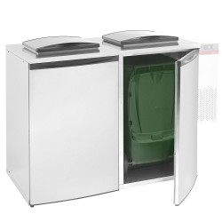 Ensemble refroidisseur de déchets, 240 L, 1465 x 870 x 1290 mm + groupe frigorifique Diamond RDY-2C_GF-3C-R2