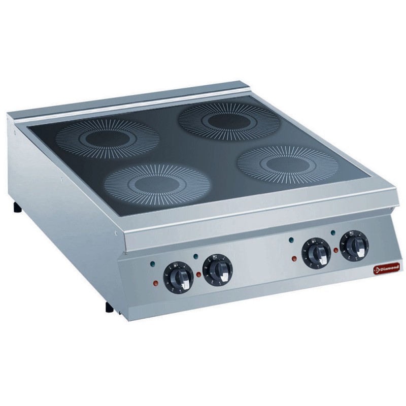 Cuisinière électrique à poser, 4 feux, 20 kW Diamond E22/4ID8T-230/3--N