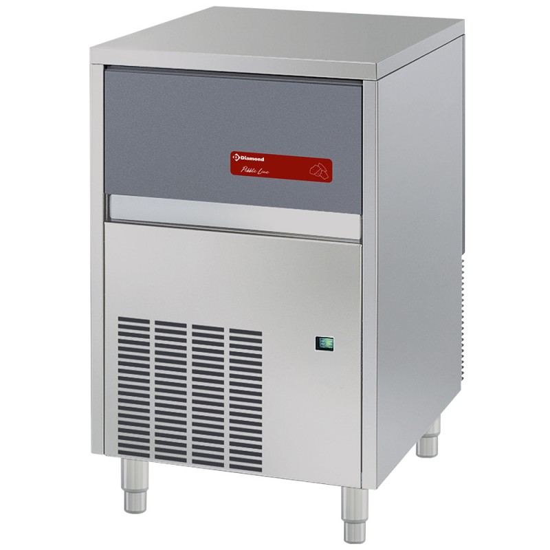 Machine à glaçons professionnelle, glaçons granulés d'environ 16 x 7 x 8 mm, réserve 20 kg, 90 kg / 24 h Diamond PEB90/20A