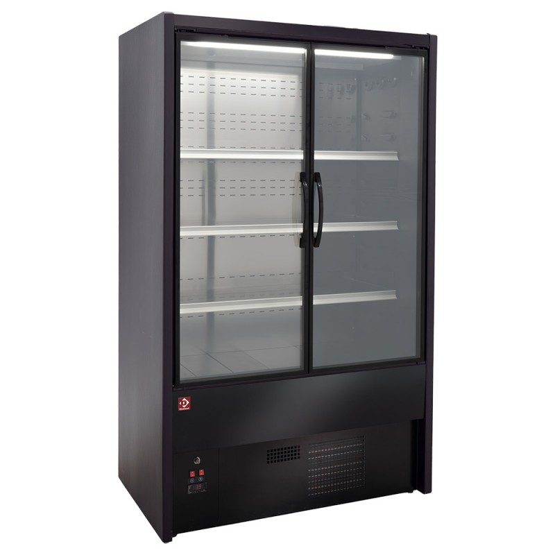 Vitrine murale réfrigérée, noir, 0 / +2 °C Diamond DS12/B5-P9B
