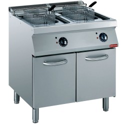 Friteuse professionnelle sur meuble électrique, 2 paniers Diamond E17/F30A8-230/3--N