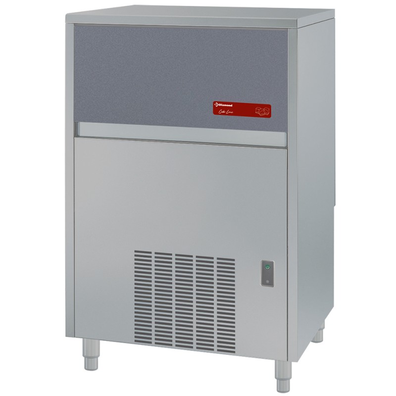 Machine à glaçons professionnelle, glaçons pleins, réserve 55 kg, 95 kg / 24 h Diamond CUB100/55W