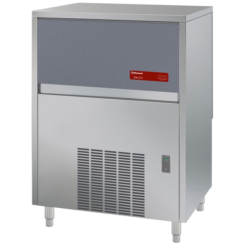 Machine à glaçons professionnelle, glaçons pleins, réserve 40 kg, 72 kg / 24 h Diamond CUB80/40A