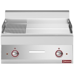 Plaque de cuisson professionnelle électrique à poser, plaque lisse et rainurée, 9 kW Diamond E65/PMCD7T-230V/3-N