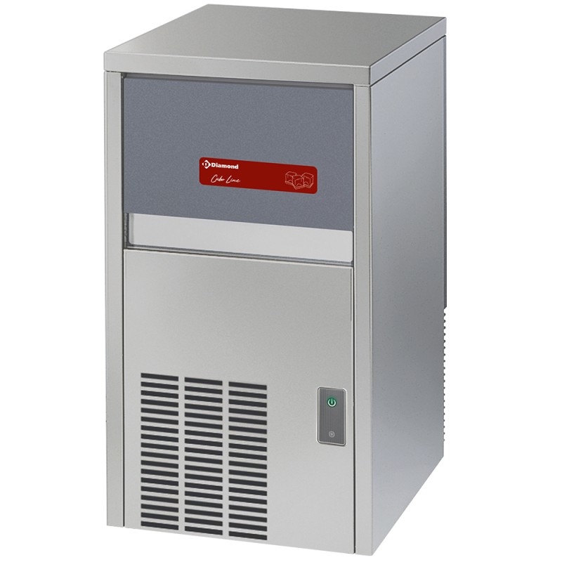 Machine à glaçons professionnelle, glaçons pleins, réserve 9 kg, 29 kg / 24 h Diamond CUB30/9A