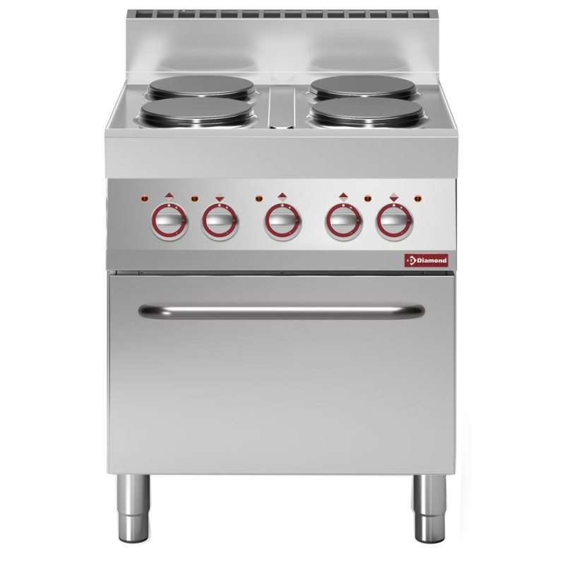 Fourneau électrique, 4 feux, 14,36 kW Diamond E65/4PFV7-230V/3-N