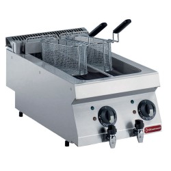 Friteuse professionnelle à poser électrique, 2 paniers Diamond E17/F2V54T-230/3--N