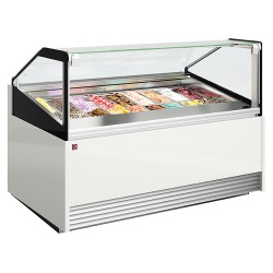 Vitrine à glaces, L. 2100 mm Diamond OTTA21-V9