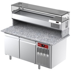 Saladette réfrigérée, 2 portes Diamond TPP-165/PL1