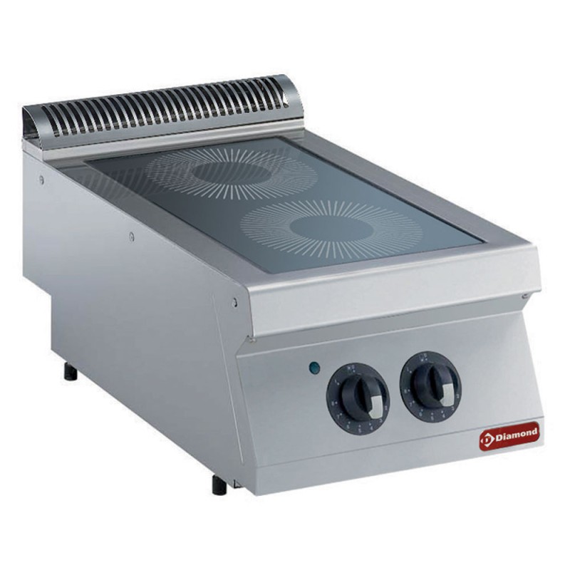 Cuisinière électrique à poser, 2 feux, 4,4 kW Diamond E17/2VC4T-230/3--N
