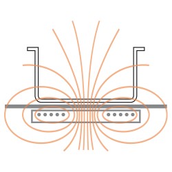 Cuisinière électrique à poser, 4 feux, 8,8 kW Diamond E17/4VC8T-230/3--N