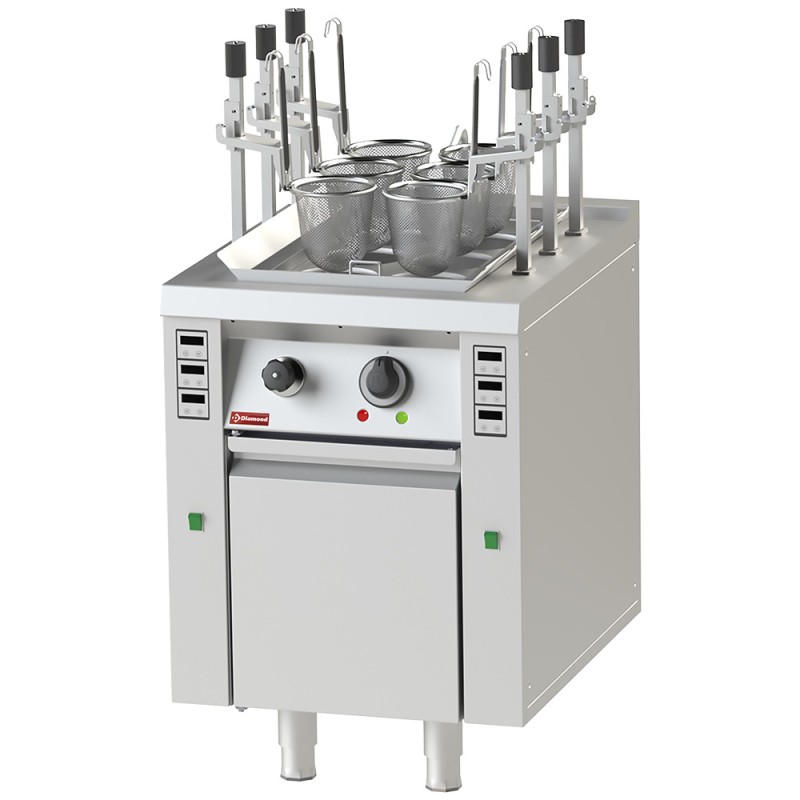 Cuiseur à Nouilles électrique avec relevage automatique professionnel professionnel, 600 x 750 x 850/1200 mm Diamond CNE/6PRA