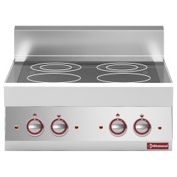 Cuisinière électrique à poser, 4 feux, 9,2 kW Diamond E65/4VC7T-230V/3-N