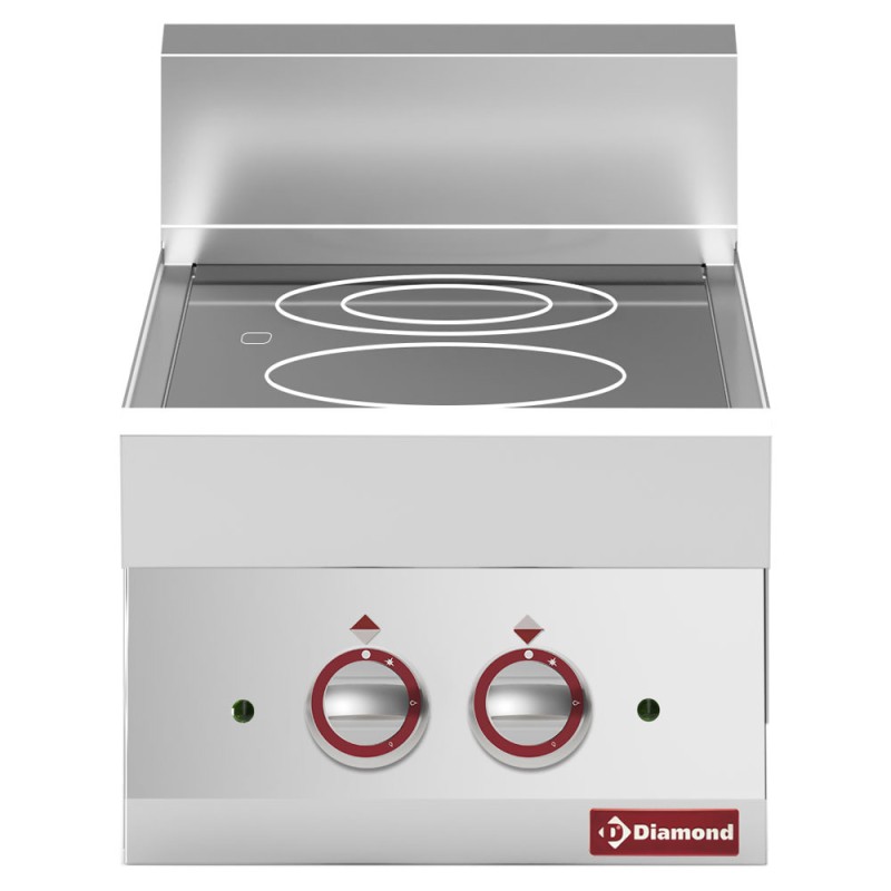 Cuisinière électrique à poser, 2 feux, 4,6 kW Diamond E65/2VC4T-230V/3-N