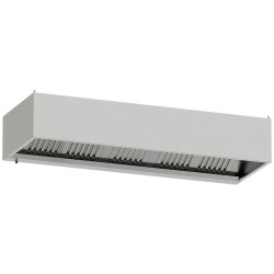 Hotte murale professionnelle, 2500 x 900 mm Diamond CGL2500-SG4
