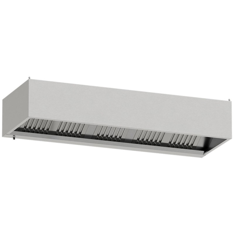 Hotte murale professionnelle, 2500 x 900 mm Diamond CGL2500-SG4