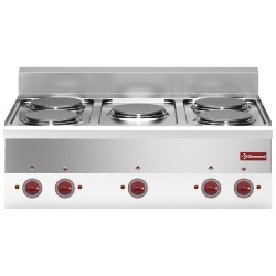 Cuisinière électrique à poser, 5 feux, 10 kW Diamond E60/5P9T-230/3-N
