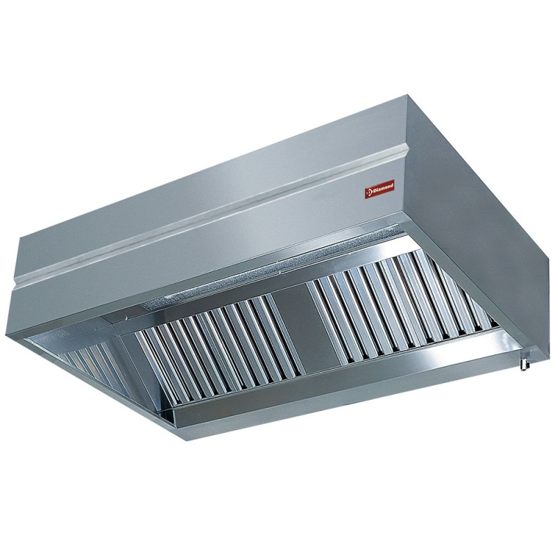 Hotte murale professionnelle, 1400 x 1100 mm Diamond KUP1411