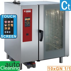 Four mixte professionnel gaz, 10 x GN 1/1, nettoyage automatique Diamond SDGT/10-CL